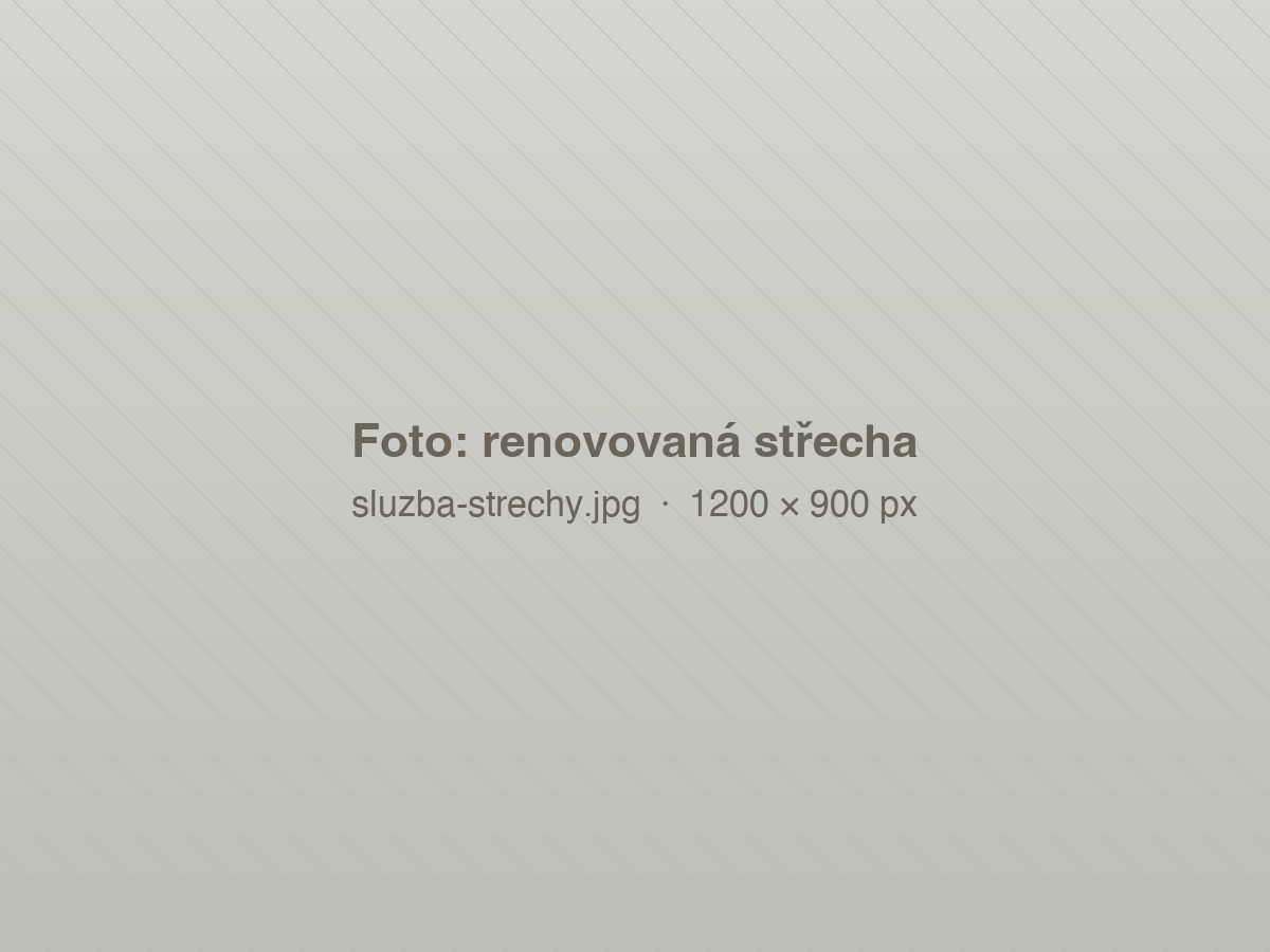 Renovovaná střecha rodinného domu